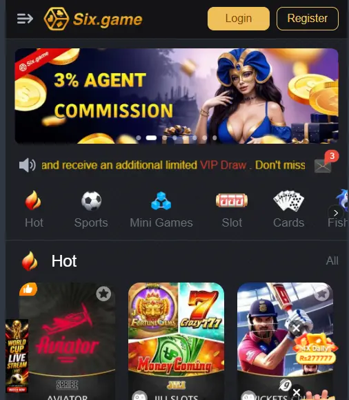 sixgame agent commission
